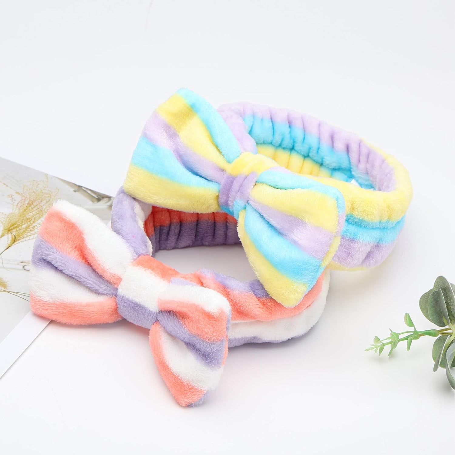 8-Pack Spa Headband, Stocking Stuffers for Women Teen Girls, Mom, Girlfriend, Makeup Headband for Washing Face, Skincare, Christmas Spa Gifts Basket Party Supplies