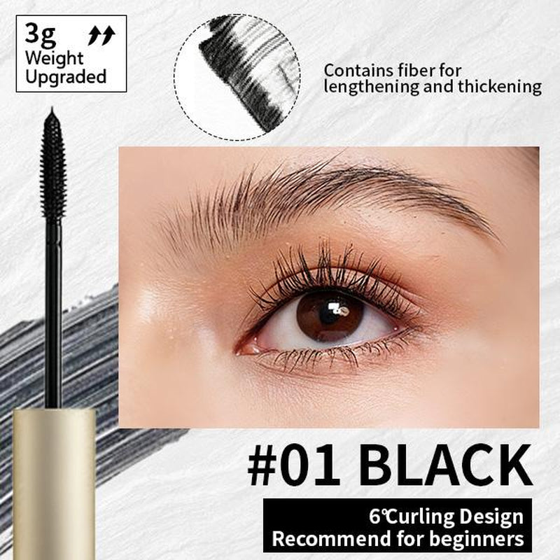 Aixilan Waterproof Eyelash Mascara B Tube for Bold Separated Lashes 24HR Wear Enhances Length & Curl Buy One Get One Free Special Gift Mill Rue Z Mascara Christmas Present