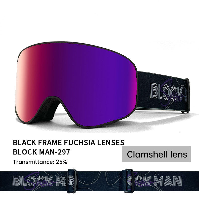 Cover Ski Glasses Winter Outdoor Sports Goggles Double Layer Anti Fog Single Double Plate Snow Goggles