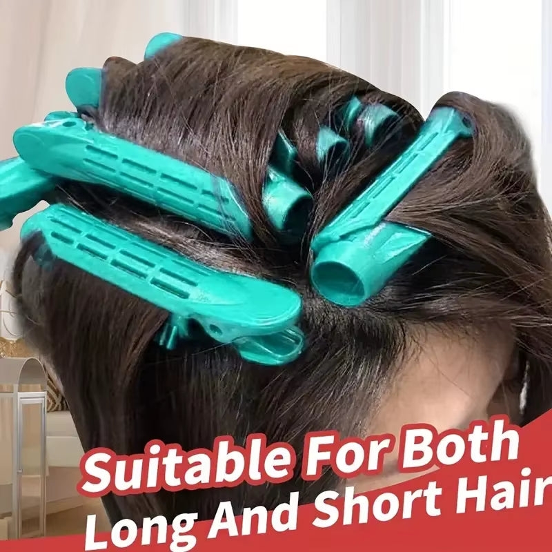 8 PCS Seamless Hair Styling Clips for Fluffy Bangs & Curls - Perfect for Effortless Volume!