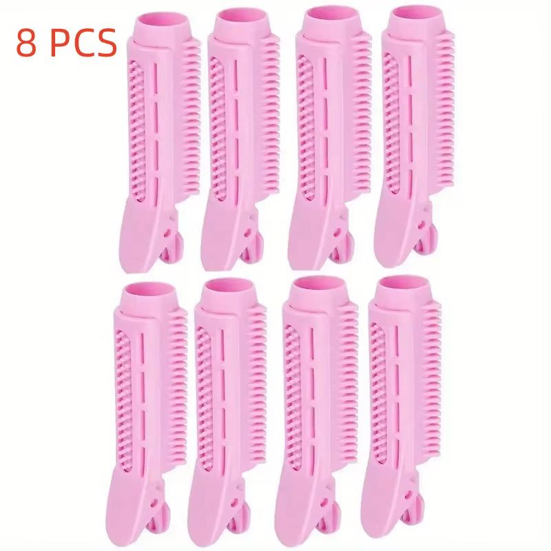 8 PCS Seamless Hair Styling Clips for Fluffy Bangs & Curls - Perfect for Effortless Volume!