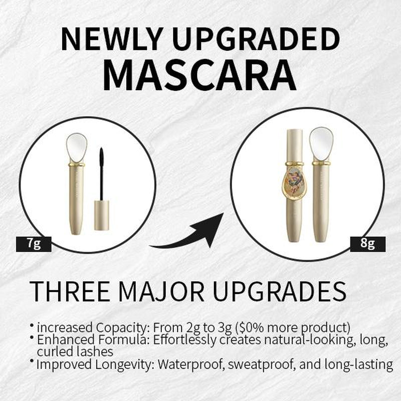 Aixilan Waterproof Eyelash Mascara B Tube for Bold Separated Lashes 24HR Wear Enhances Length & Curl Buy One Get One Free Special Gift Mill Rue Z Mascara Christmas Present