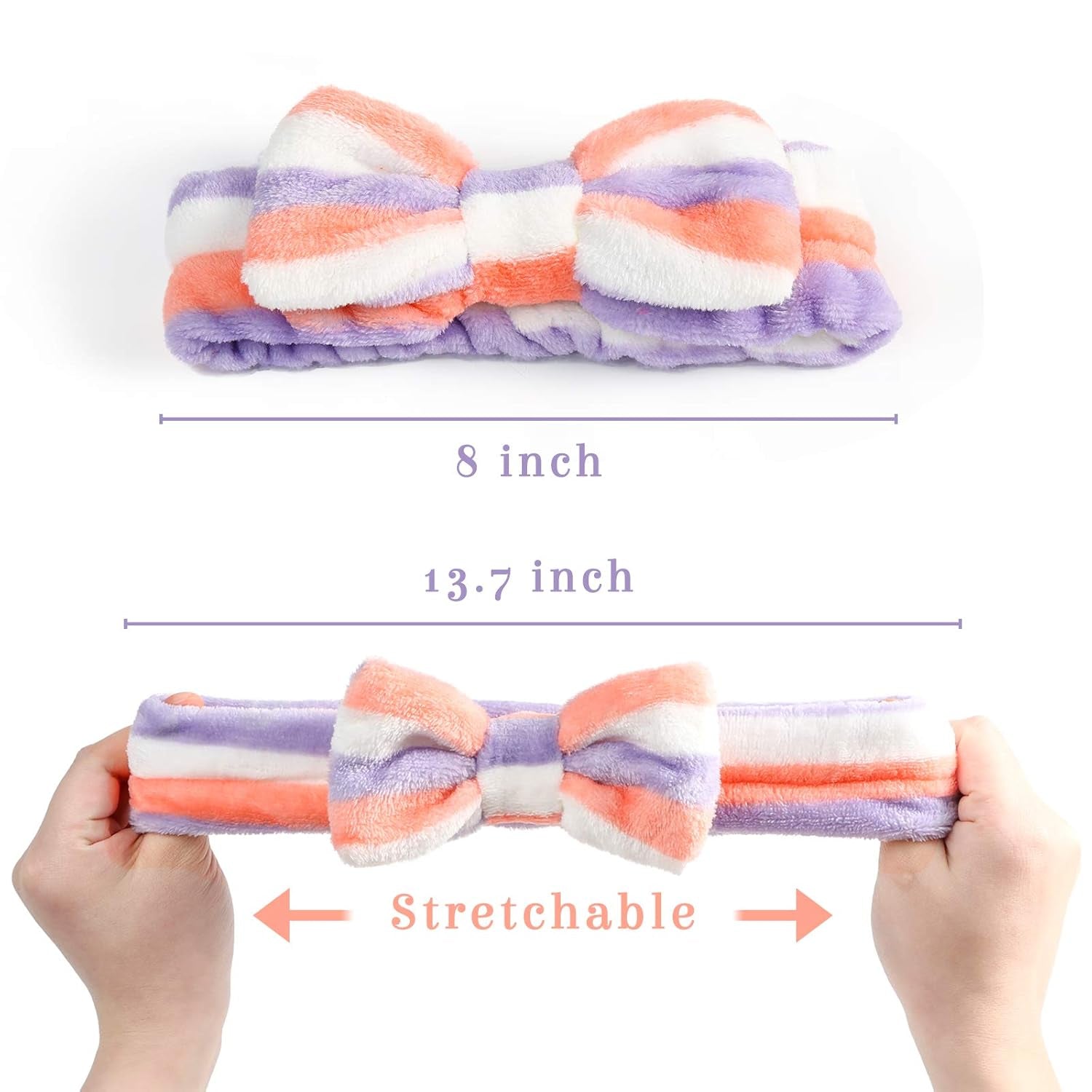 8-Pack Spa Headband, Stocking Stuffers for Women Teen Girls, Mom, Girlfriend, Makeup Headband for Washing Face, Skincare, Christmas Spa Gifts Basket Party Supplies