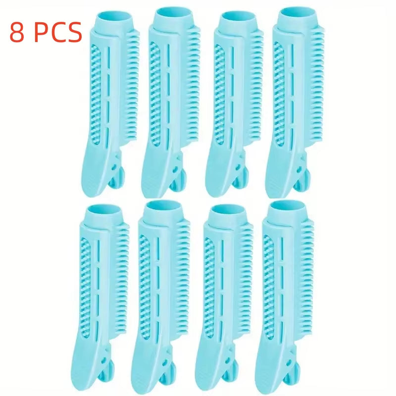 8 PCS Seamless Hair Styling Clips for Fluffy Bangs & Curls - Perfect for Effortless Volume!